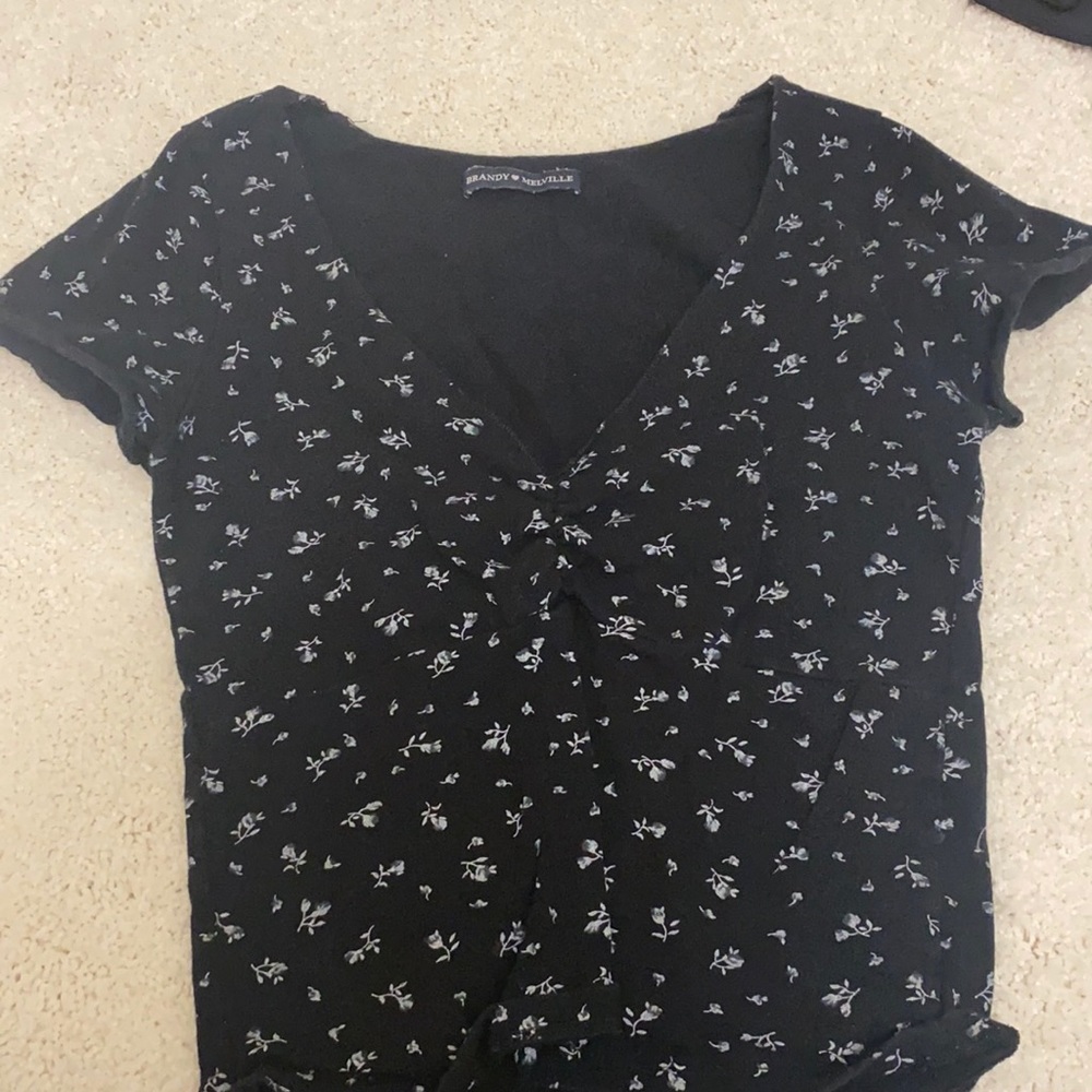 black pattern brandy shirt